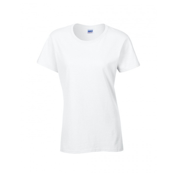 T-Shirt Gildan Heavy Cotton Damski BIAŁY / CZARNY