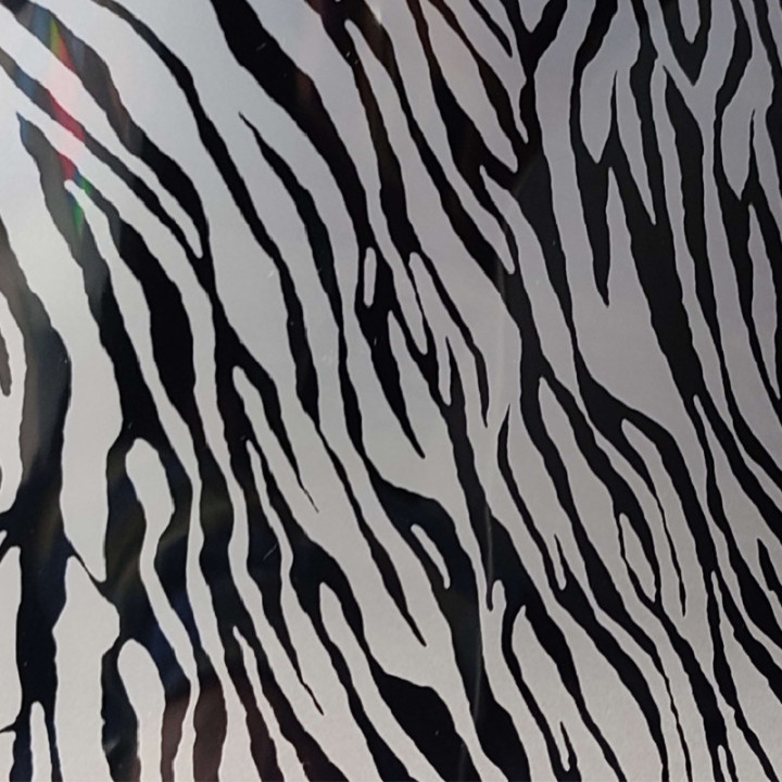 Metallic Silver Zebra 5191