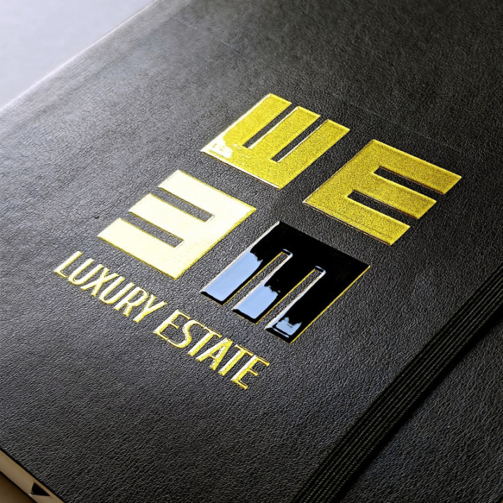 Naklejki DTF UV Gold (metr bieżący) - naklejki 3D ze złoceniem